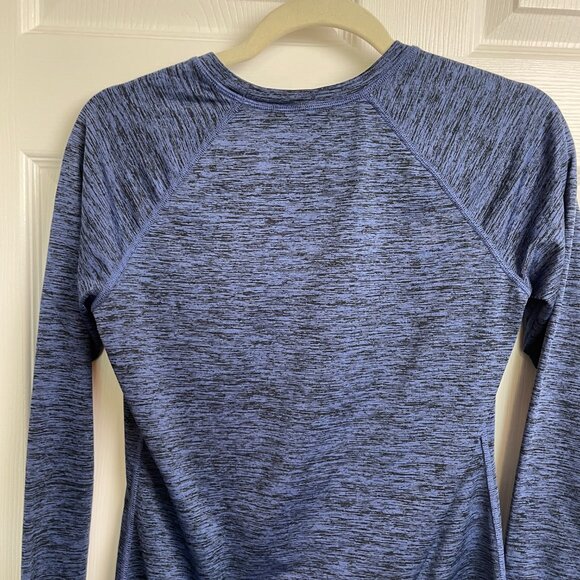 Cuddl Duds Climate Right Blue Black Long Sleeve Crew SMALL Womens Underlayer - Picture 11 of 11